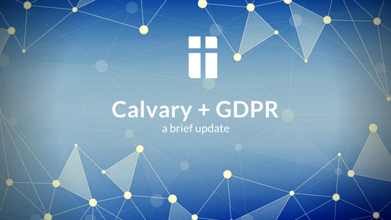 Calvary and Data Protection