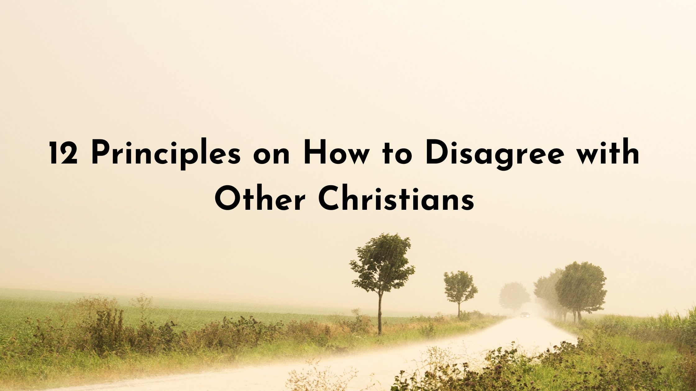 12 Principles on How to Disagree with Other Christians